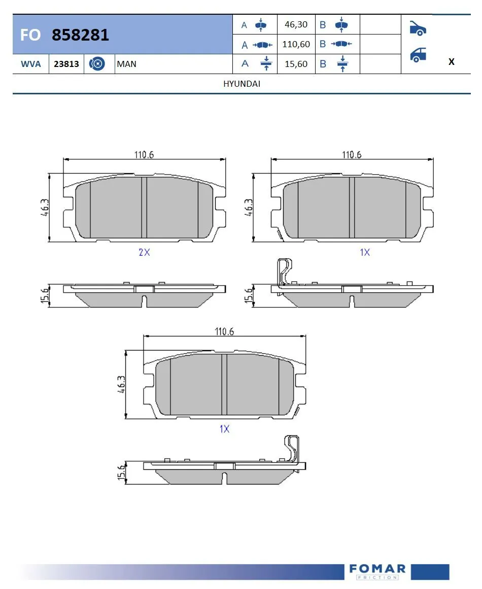 Brake Pad Set, disc brake